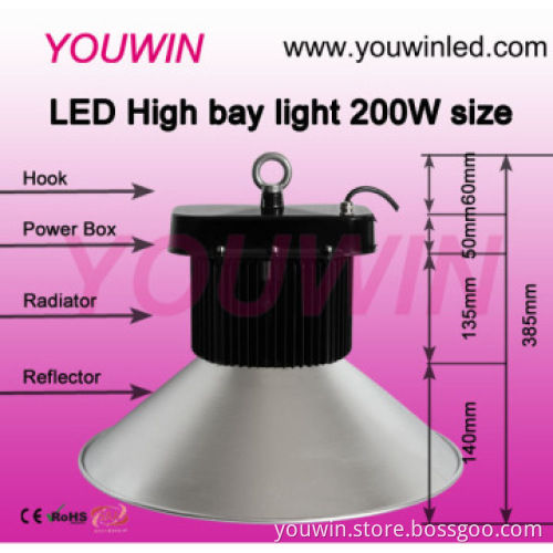 CE RoHS RCM SAA SASO SMD cree led high bay lighting